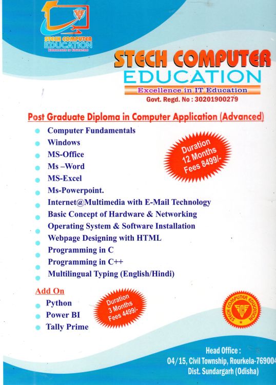 DIPLOMA IN COMPUTER APPLICATION ( S-STECH002 )